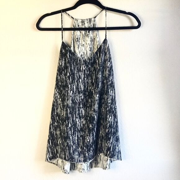 Express cami spaghetti strap reversible black/white top bohochic beachy vacation - Picture 4 of 5